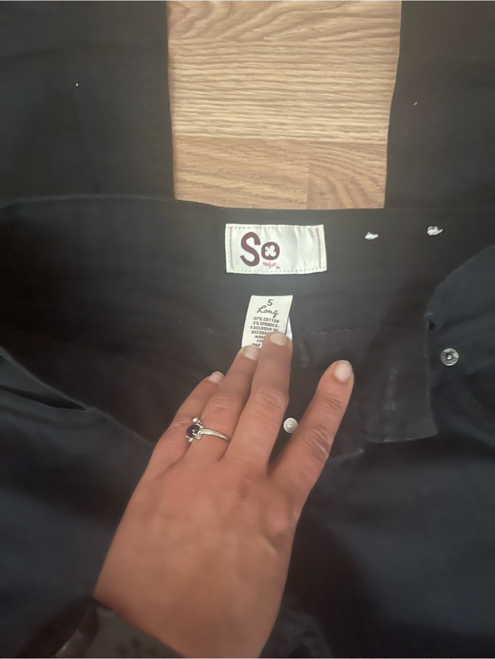 SO Black Button-Up Blouse